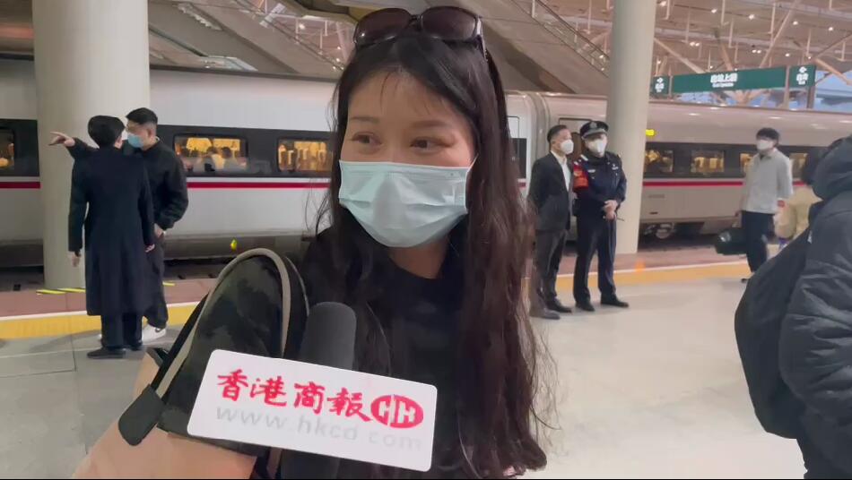 有片｜高鐵復通 吳女士感歎便利性