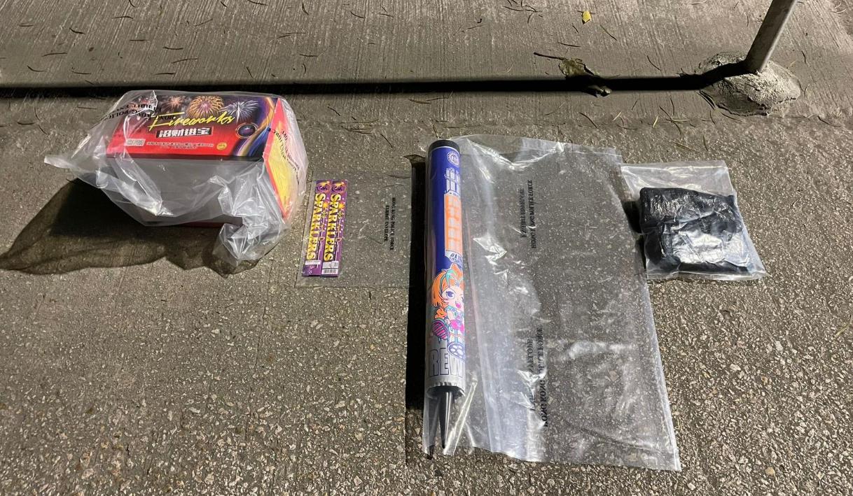 警方馬鞍山檢11公斤煙花 兩未成年男子被捕