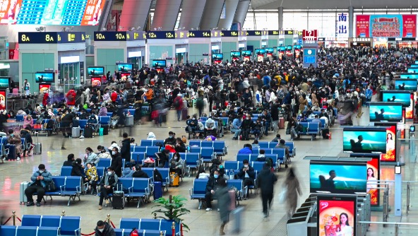 春運前15天 國家鐵路預計發送旅客1.1億人次