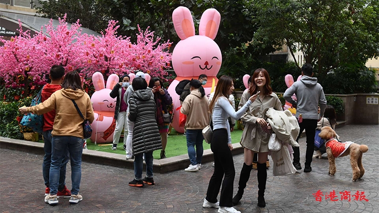 圖集 | 灣仔利東街花燈彩兔賀新歲