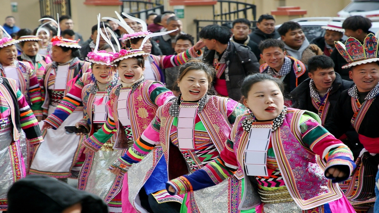 祈福納祥 四川平武白馬藏族傳統民俗慶新年
