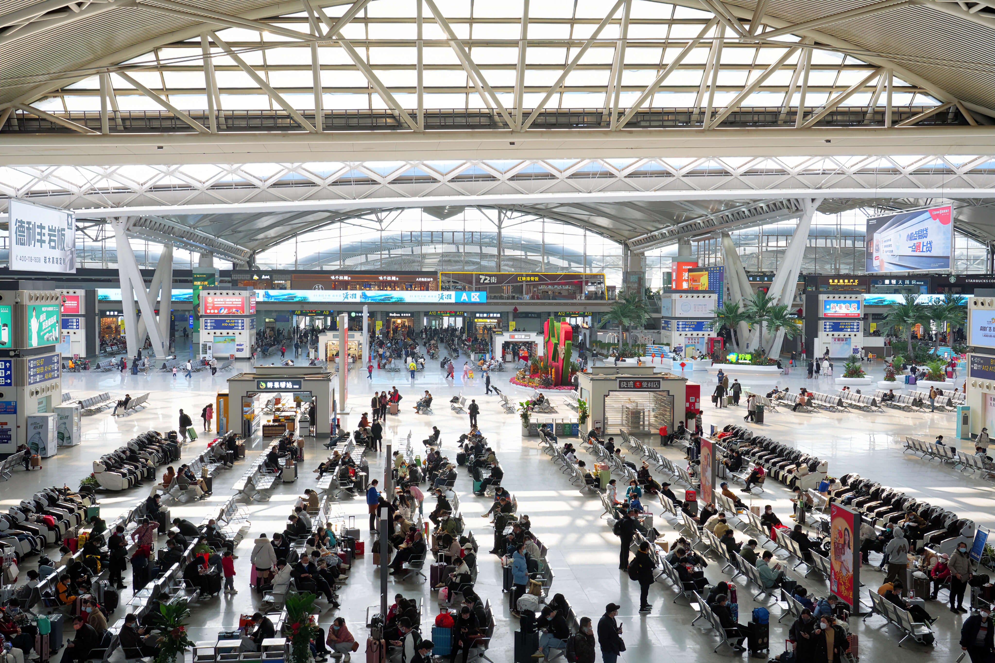 廣鐵今日預計發送旅客173萬人次 同比增長24.8%