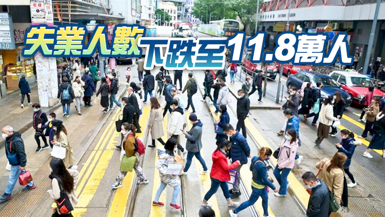 本港最新失業率回落至3.4% 零售建造業持續改善