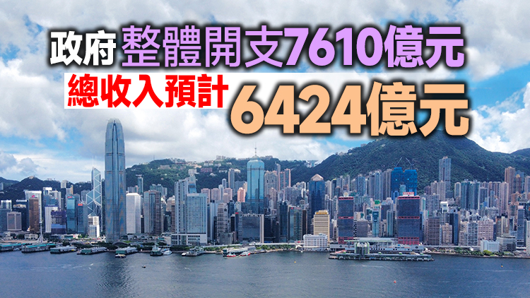 預算案丨預計2023/24年度財赤544億 財政儲備降至7629億