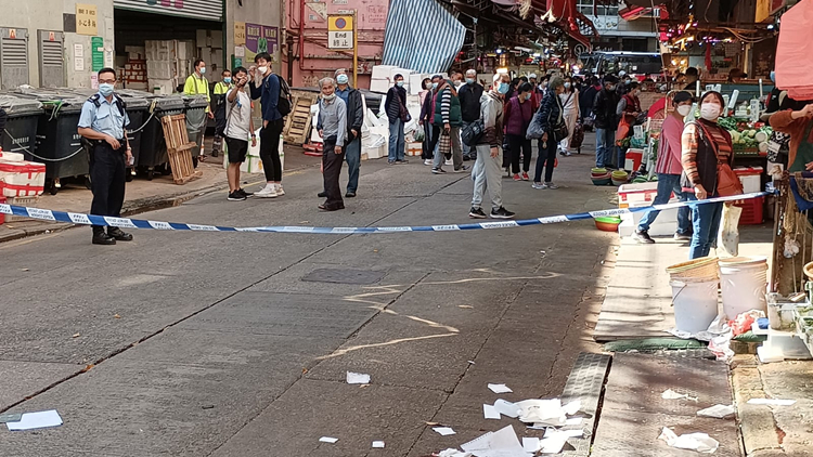 旺角長旺道飛墮鐵通 女途人被插頭顱不治