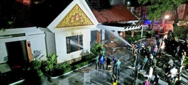 柬埔寨暹粒國王行宮發生火災