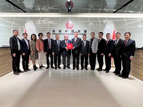 香港中國商會接待廣州市台辦訪問團