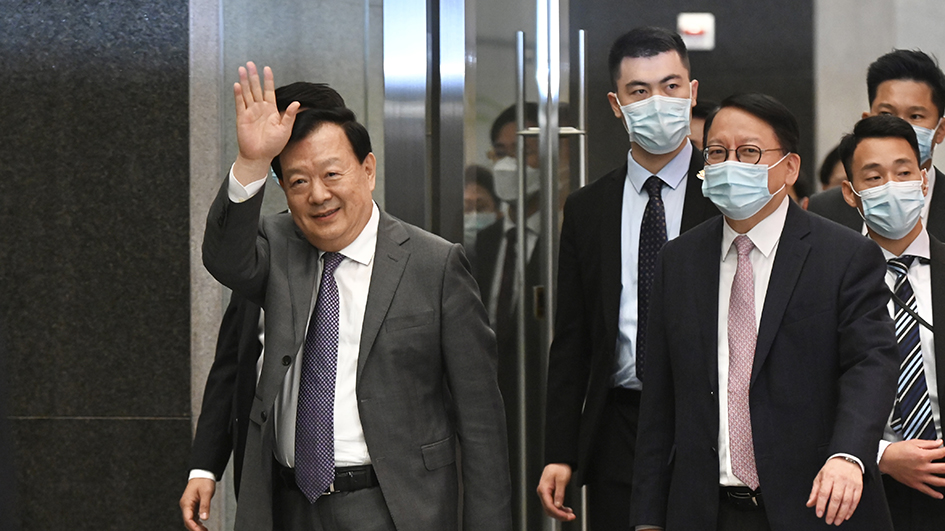 夏寶龍今將與全體立法會議員會面