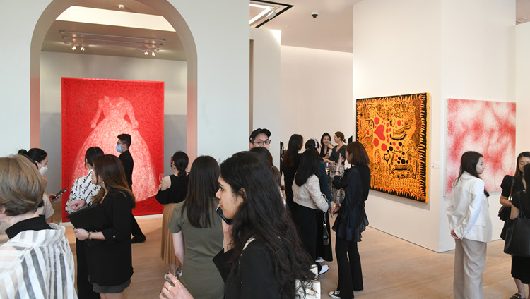 圖集丨草間彌生及塩田千春聯展在西九富藝斯總部舉行