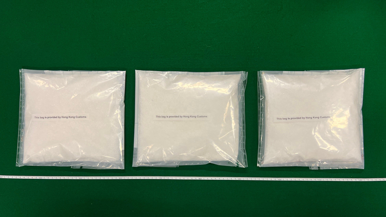 海關深圳灣口岸檢值150萬元懷疑氯胺酮 拘捕1人