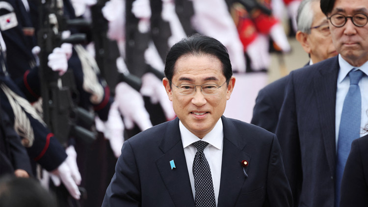 岸田文雄抵達韓國 將與尹錫悅舉行會談