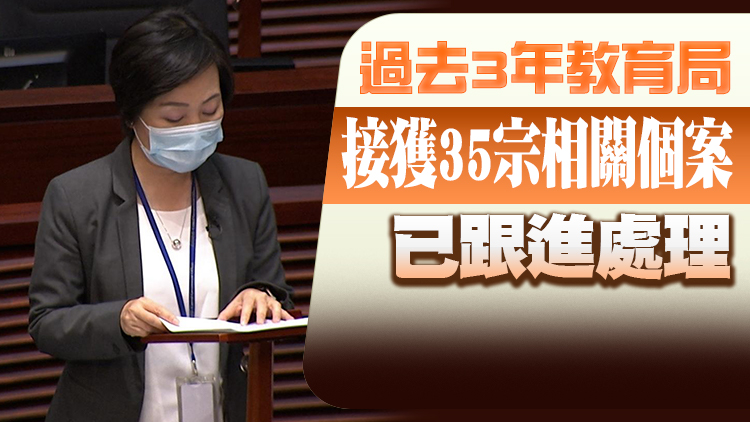 蔡若蓮：過去三個學年學校每年平均處理380宗校園欺凌個案