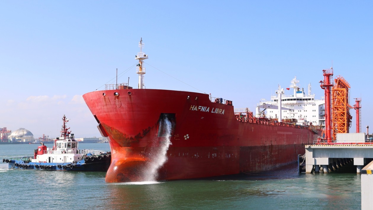 揭陽: 中國石油廣東石化產品碼頭首艘油品外貿船順利離港