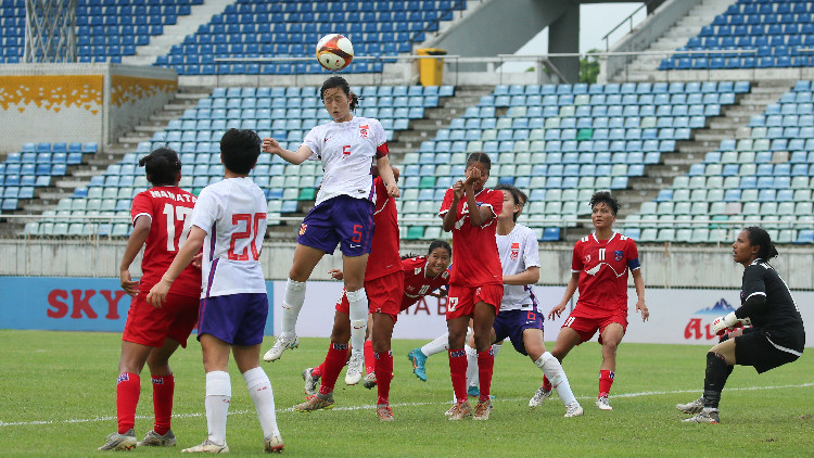 U20女足亞洲盃預選賽：中國隊5:0大勝尼泊爾隊