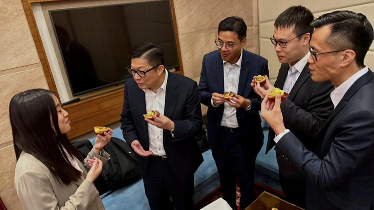 鄧炳強繼續珠海江門訪問 社交平台分享大灣區地道美食