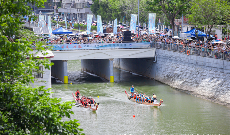 深圳新洲河上的沉浸式端午節：灣區範出圈、傳統風出新、煙火氣出彩