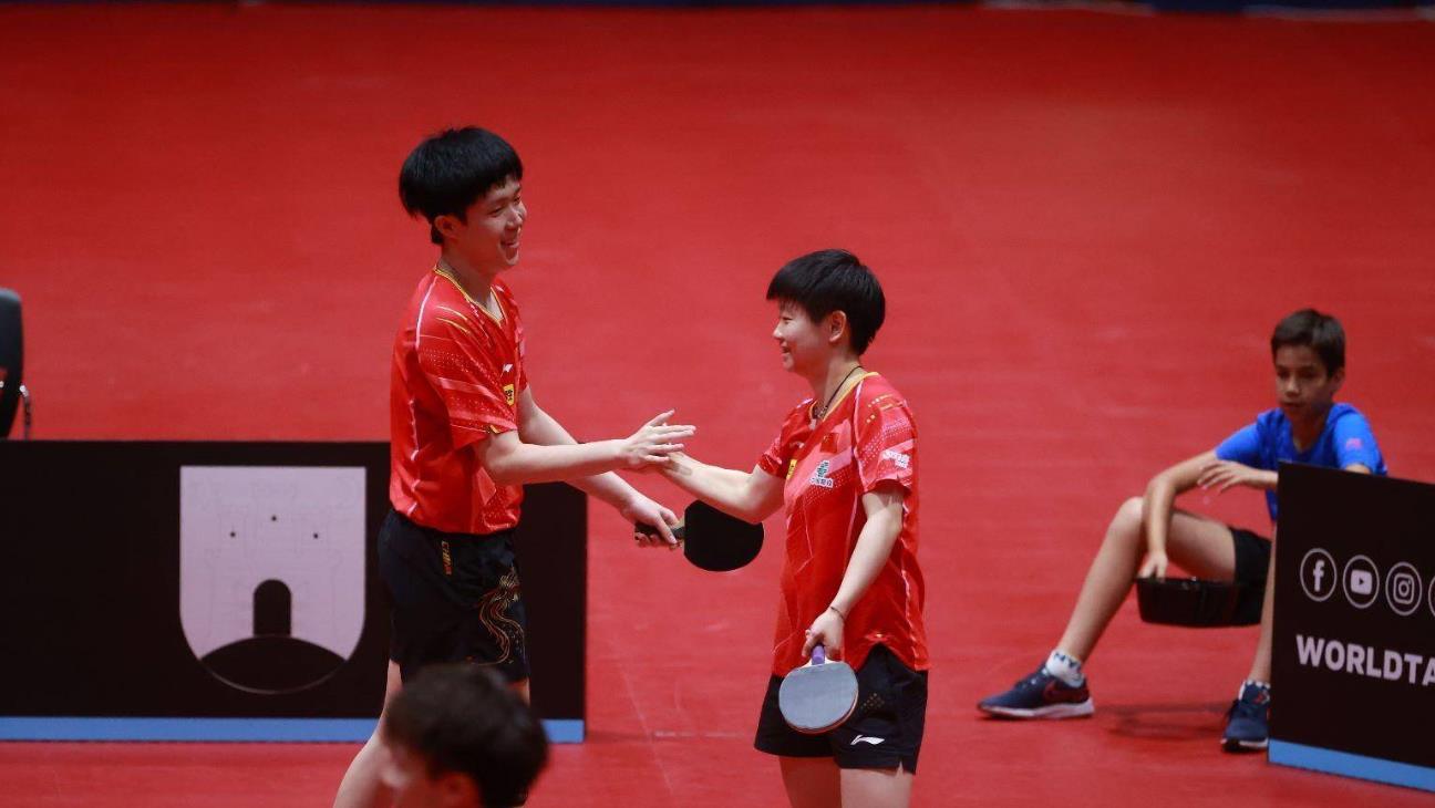 王楚欽孫穎莎獲薩格勒布乒乓球挑戰賽混雙冠軍