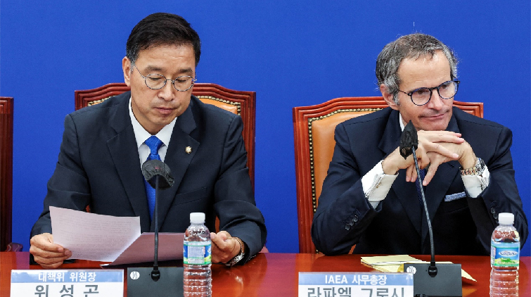 韓國議員晤IAEA總幹事 譴責核污水排海報告偏袒日本
