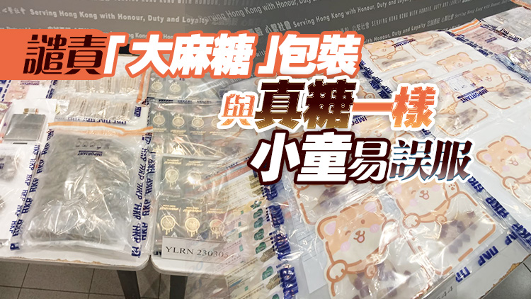 警方破網上售大麻糖集團 拘捕兩男檢多種大麻毒品