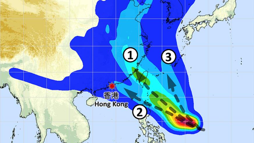 天文台：杜蘇芮路徑仍有不確定性 3天氣系統成關鍵