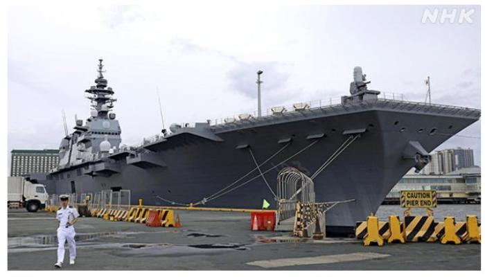 日準航母「出雲」號首停菲律賓 自衛艦隊司令將矛頭指向中國