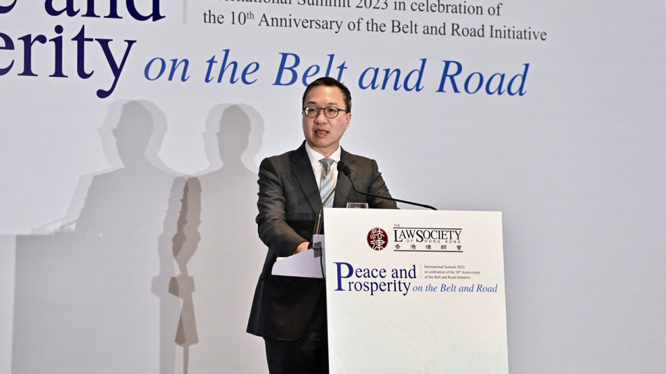 林定國：鼓勵香港法律界在「一帶一路」項目發揮所長