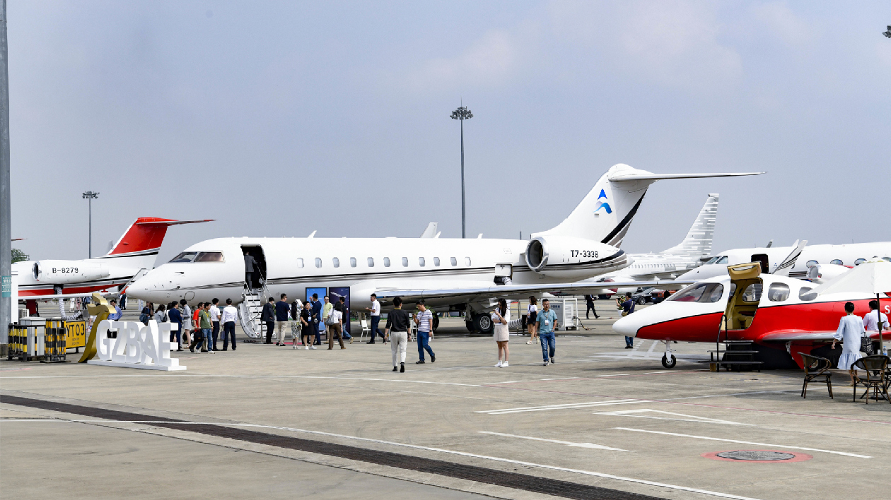 有片∣展示「中國造」公務機產品 第六屆（中國）廣州商務航空展揭幕