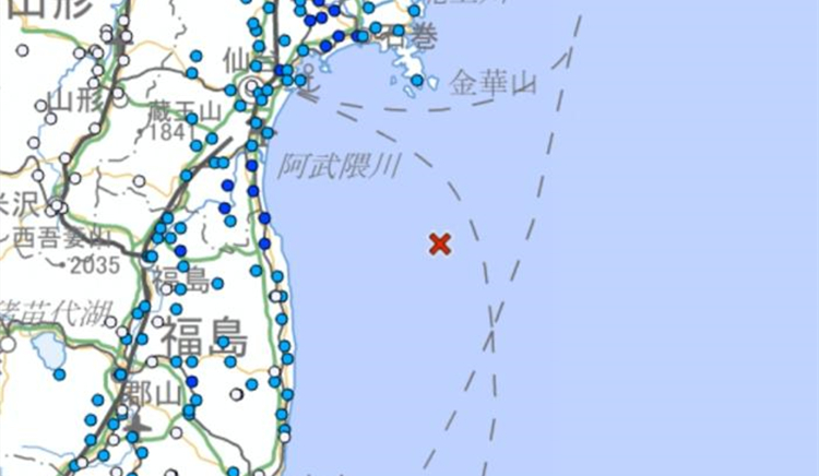 日本福島近海發生5級地震 多地有震感