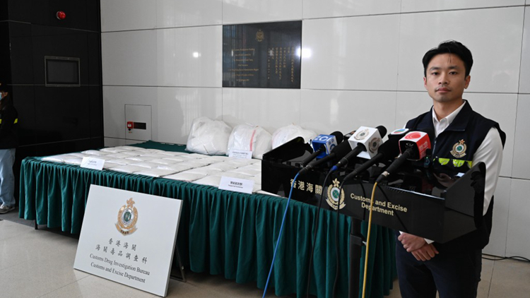 海關機場檢獲50公斤K仔 市值2400萬 拘捕4男