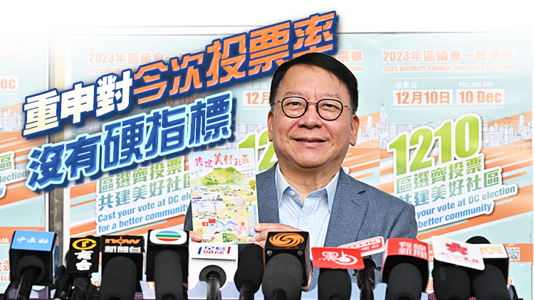 區議會選舉｜陳國基投票 指投票過程快捷順暢 籲巿民今日盡量投票