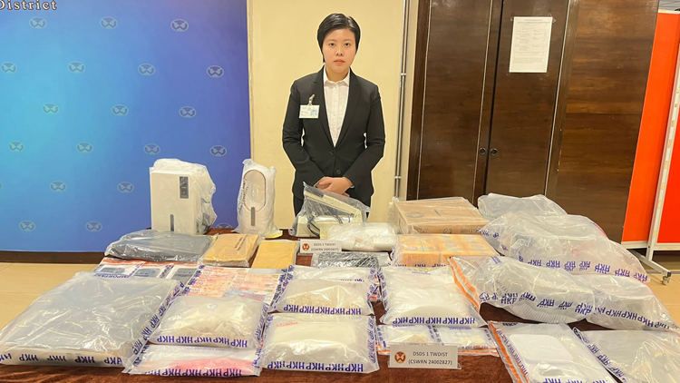 警破長沙灣製毒工場 檢值310萬元毒品 拘捕1男