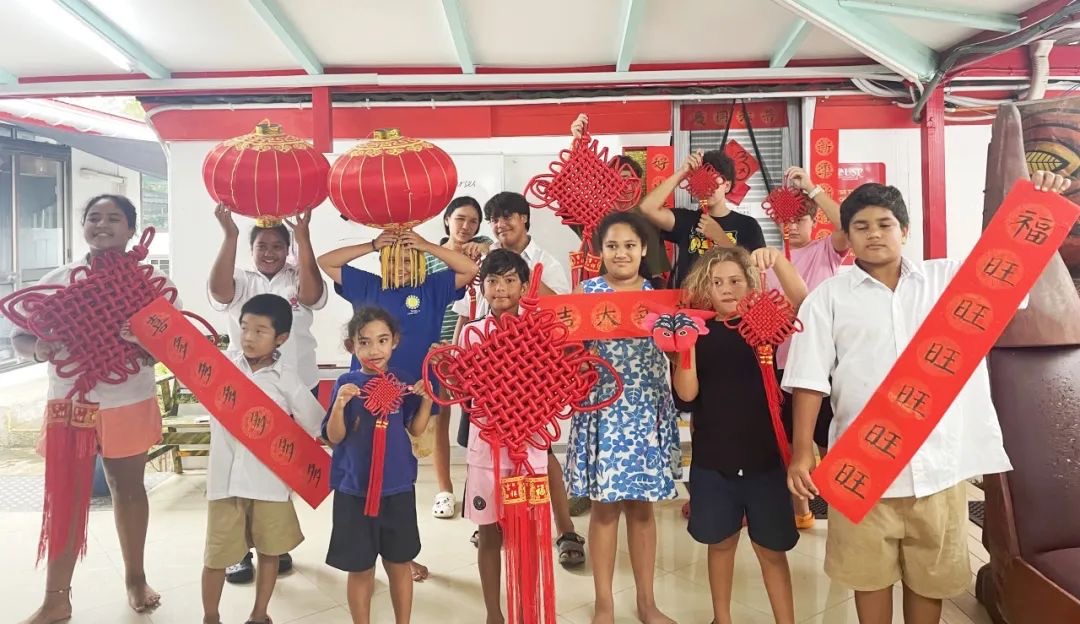 南太孔院庫克群島課堂舉辦元宵節文化體驗活動