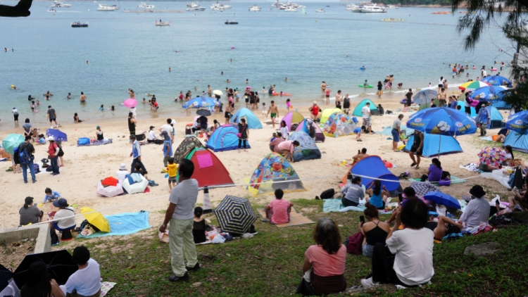 赤柱正灘泳灘懸掛紅旗 康文署提醒市民勿在此游泳