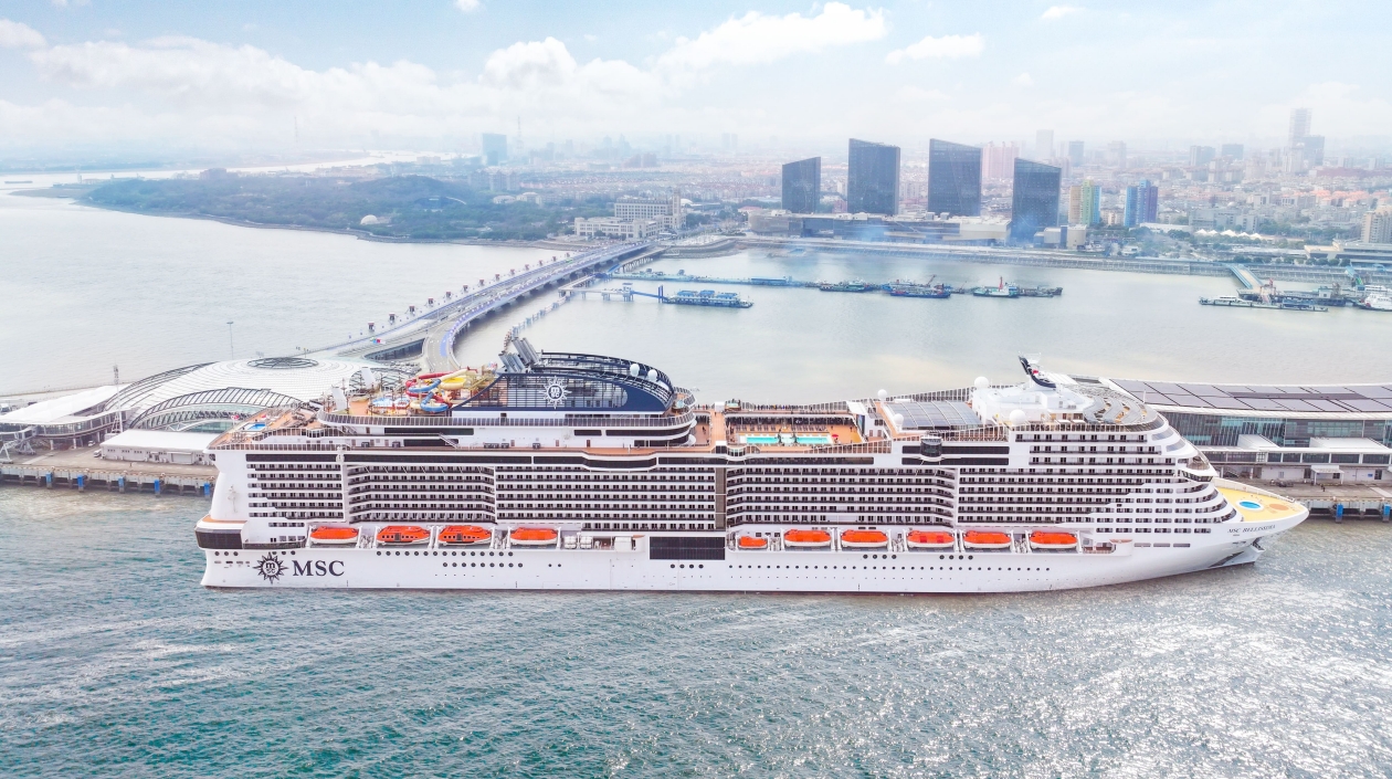 「亞洲旗艦」MSC榮耀號3月16日從上海郵輪港開啟中國大陸地區首航