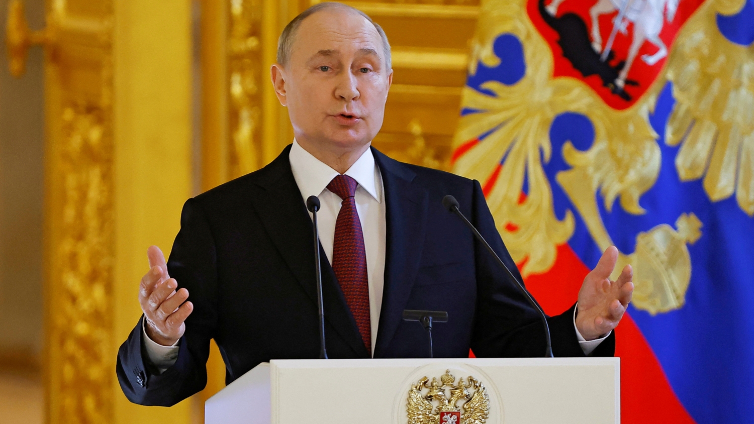 普京就俄總統選舉結果發表講話