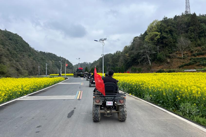 皖徽州區：四季花開  村游岩寺