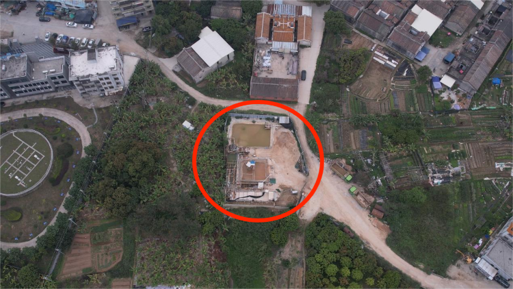 普寧一洗砂場被執法後仍未拆除，村委會人員透露：村幹部牽涉其中