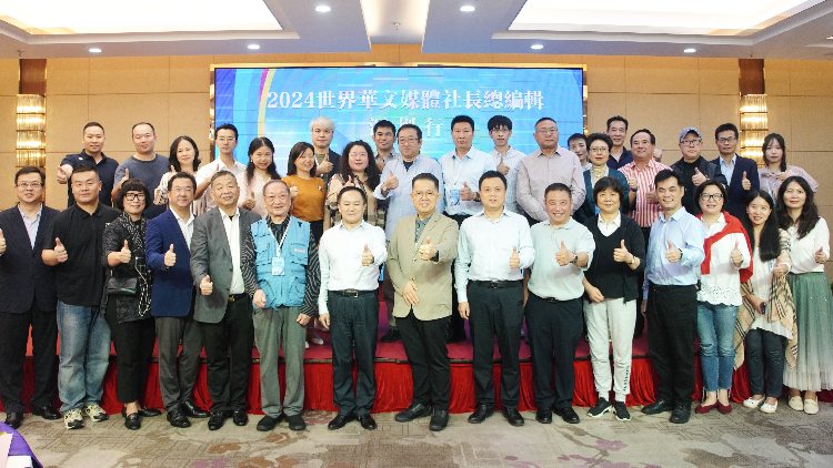 有片｜29家世界華文媒體社長總編輯聚鵬城 丁時照：在最好季節報道世界級文博會