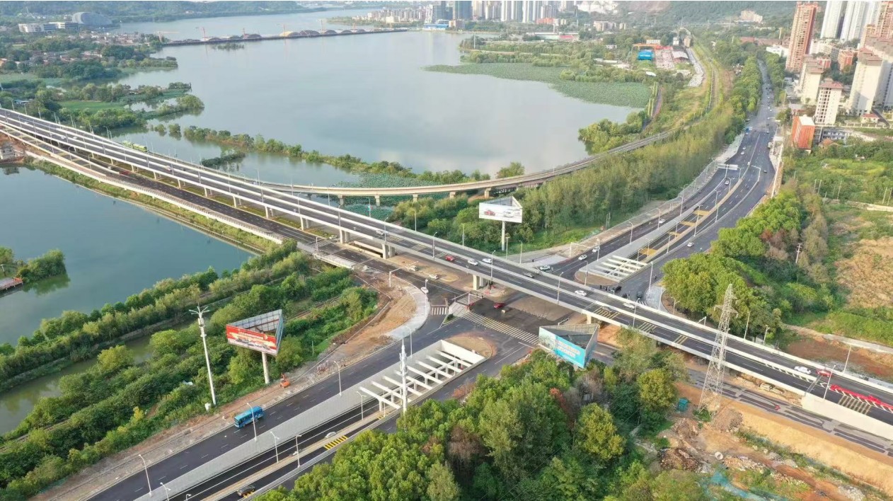 湖北黃石城區首個三層立體交通建成