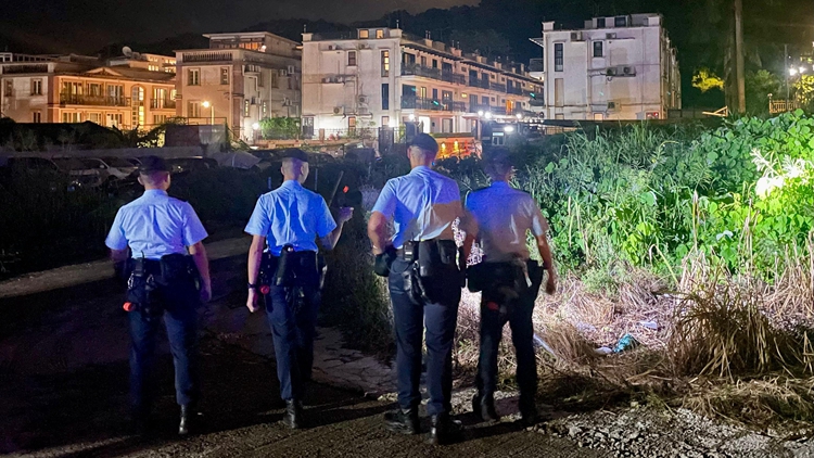 警方西貢展開跨部門反爆竊行動 陸空巡邏防止罪案