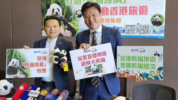 六成受訪者對港誕生大熊貓龍鳳胎感開心 民建聯倡政府發揮「造星」效應