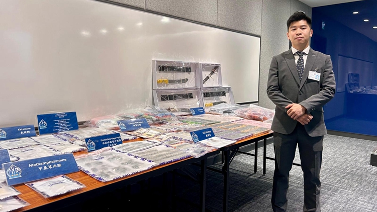 警方長沙灣搗破販毒集團 拘捕5人 檢值110萬元毒品