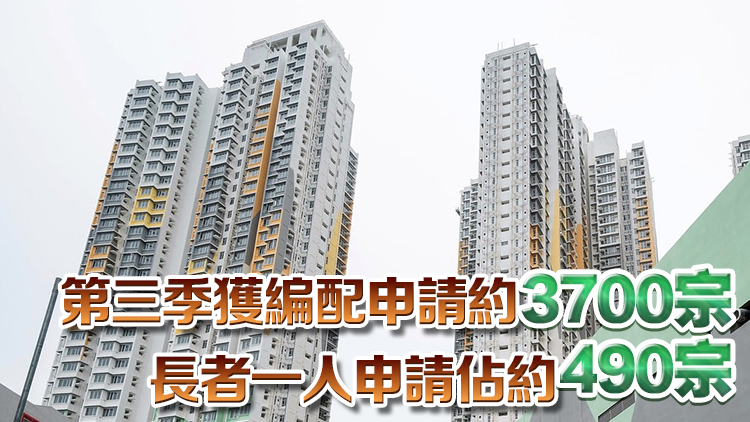 公屋平均輪候時間維持5.5年 長者一人申請者輪候降至3.5年