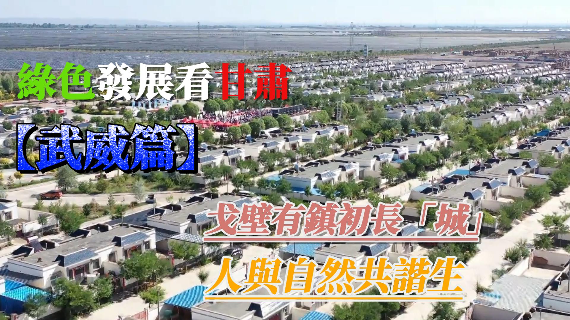 綠色發展看甘肅丨（有片）武威：戈壁有鎮初長「城」 人與自然共諧生