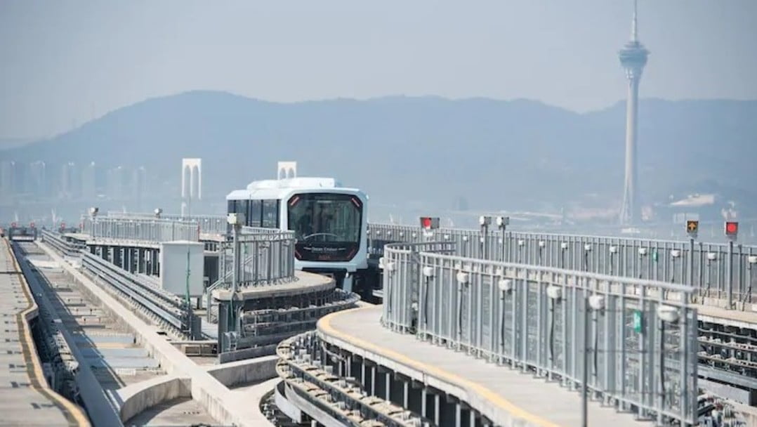 澳門輕軌橫琴線12月2日通車 全程行車時間約2分鐘
