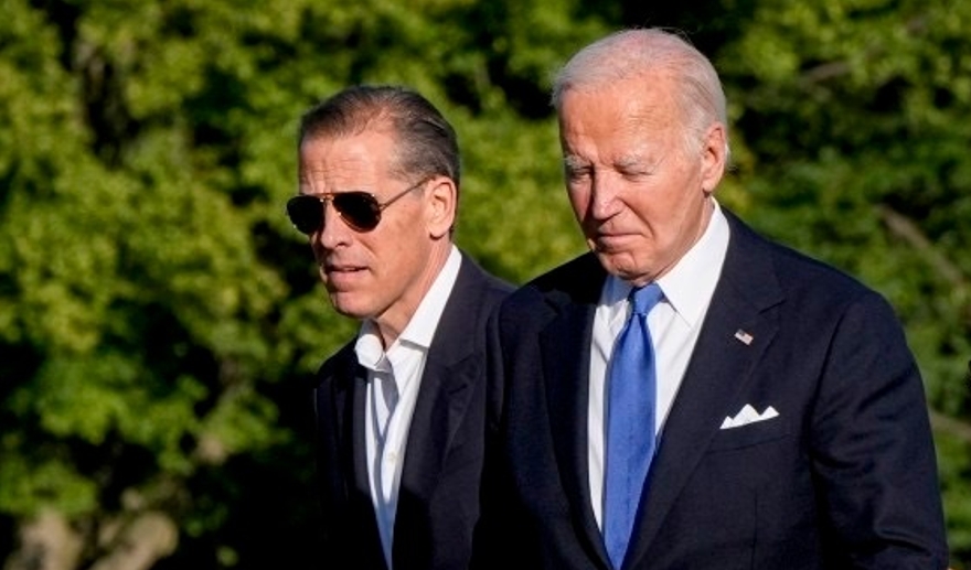 美媒：美總統拜登宣布赦免其子亨特·拜登