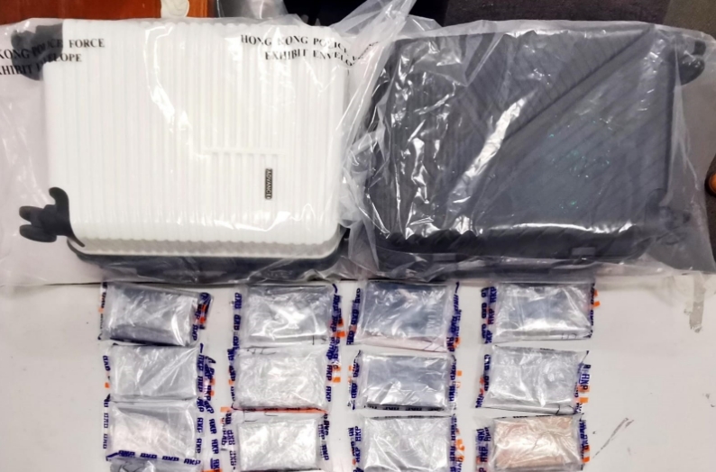 警方海關機場反毒品行動 拘3人檢425萬元海洛英