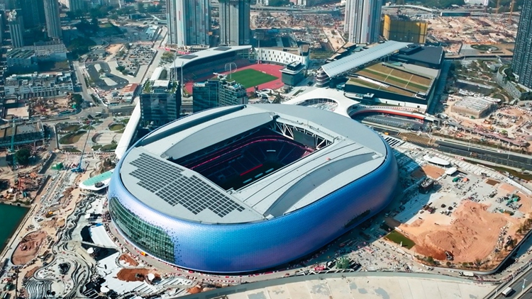 啟德體育園主場館全天候開合式上蓋啟動