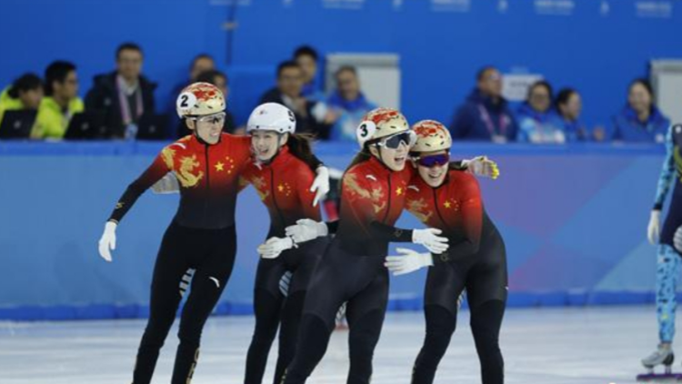 中國隊奪得亞冬會短道速滑女子3000米接力金牌