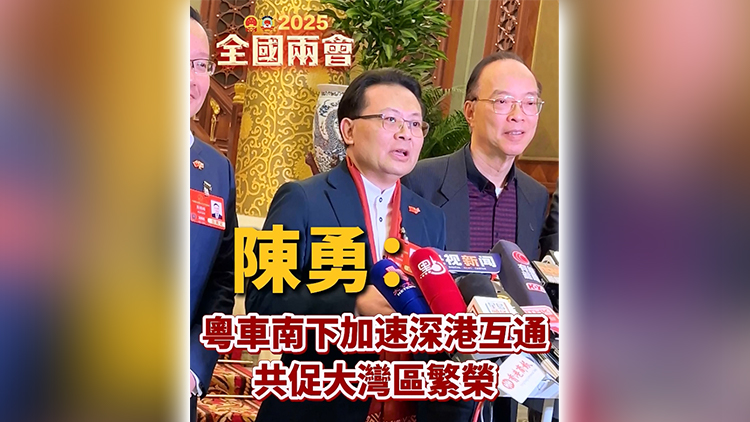 有片 | 港區全國人大代表陳勇：粵車南下加速深港互通 共促大灣區繁榮